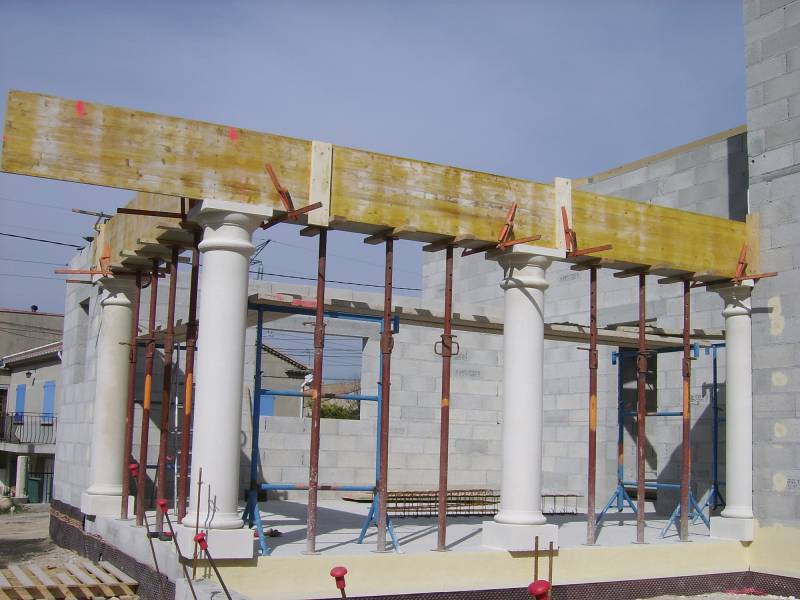 coffrages de cintres polystyrène surbaissés dans les Bouches du Rhone