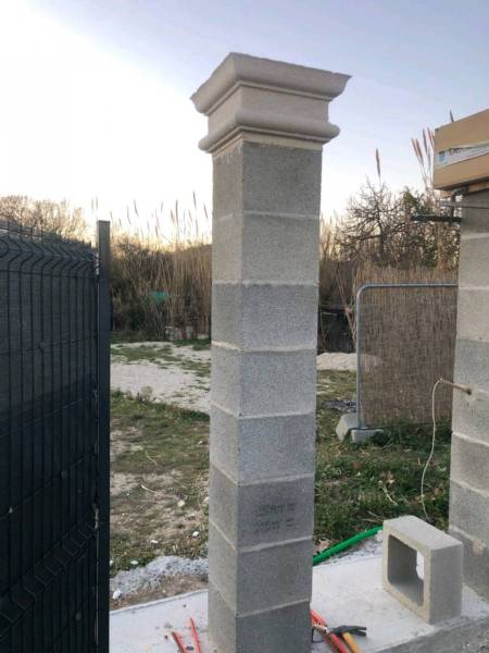 chapiteau prêt à couler en béton à Bonnieux dans le Vaucluse