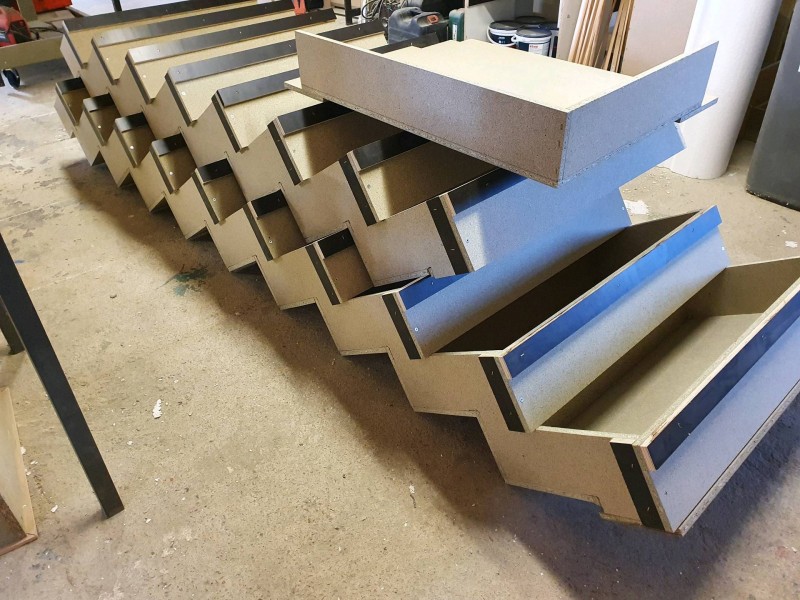 coffrer un escalier crémaillère droit en béton à Nice 06000