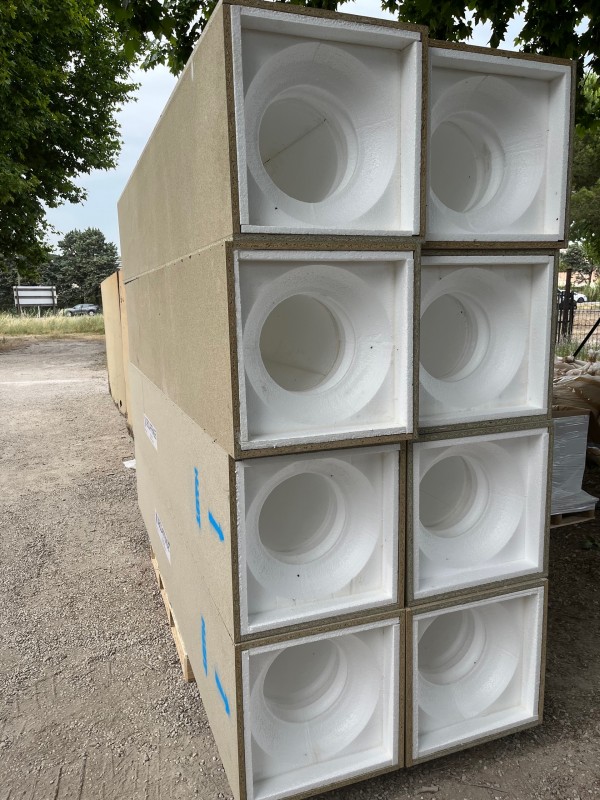 coffrage colonne conique au Lavandou dans le Var